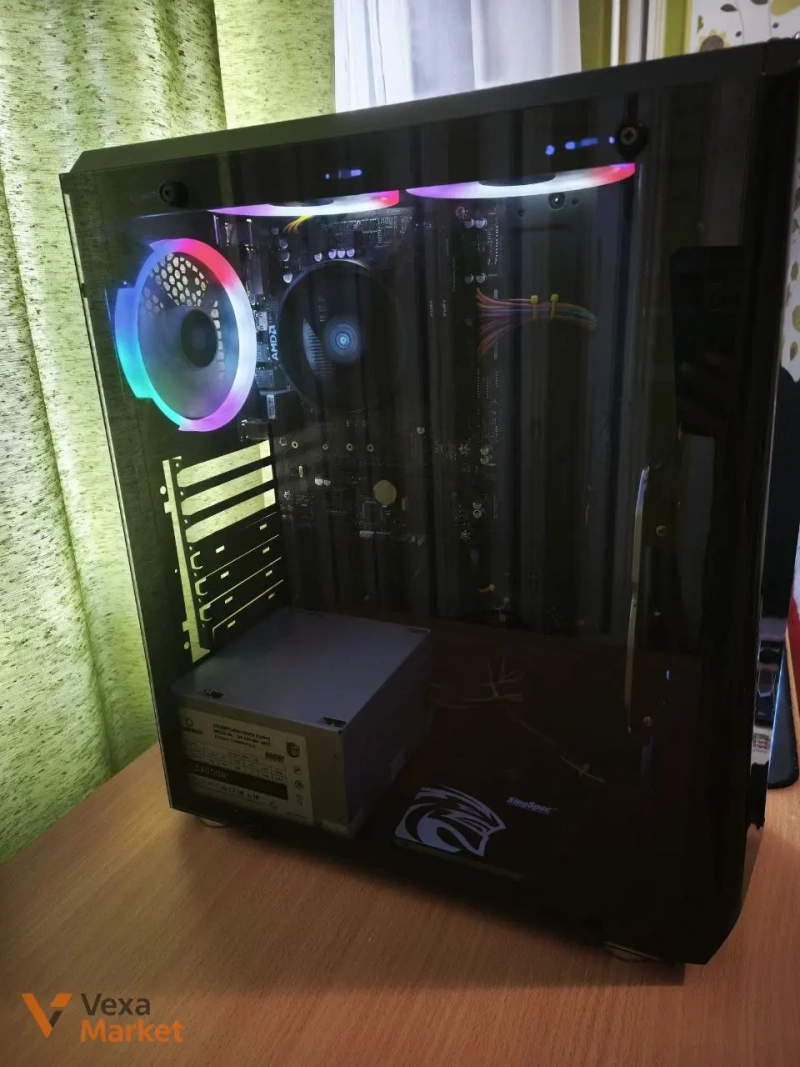 Ігровий ПК AMD Ryzen 5 1600, 16GB RAM, SSD+HDD, RGB — фото 3