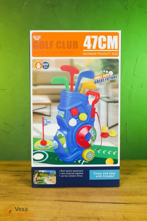 Игровой набор для гольфа с сумкой и клюшками