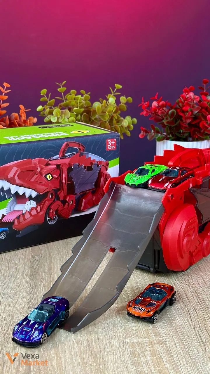 Игрушка Dino Truck с 4 машинками — фото 2