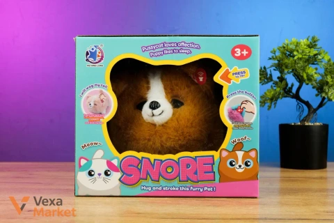 Интерактивная игрушка "Snore" - пушистый питомец с озвучкой и реакцией на прикосновения
