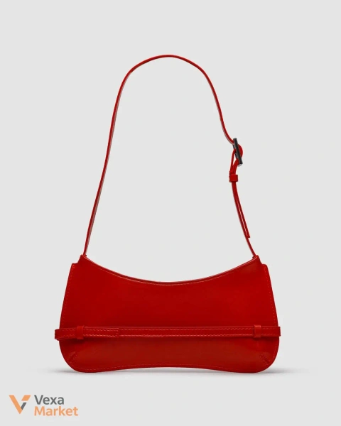 Jacquemus Le Bisou Ceinture Shoulder Bag Red Leather