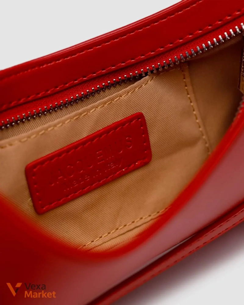Jacquemus Le Bisou Ceinture Shoulder Bag Red Leather — фото 2