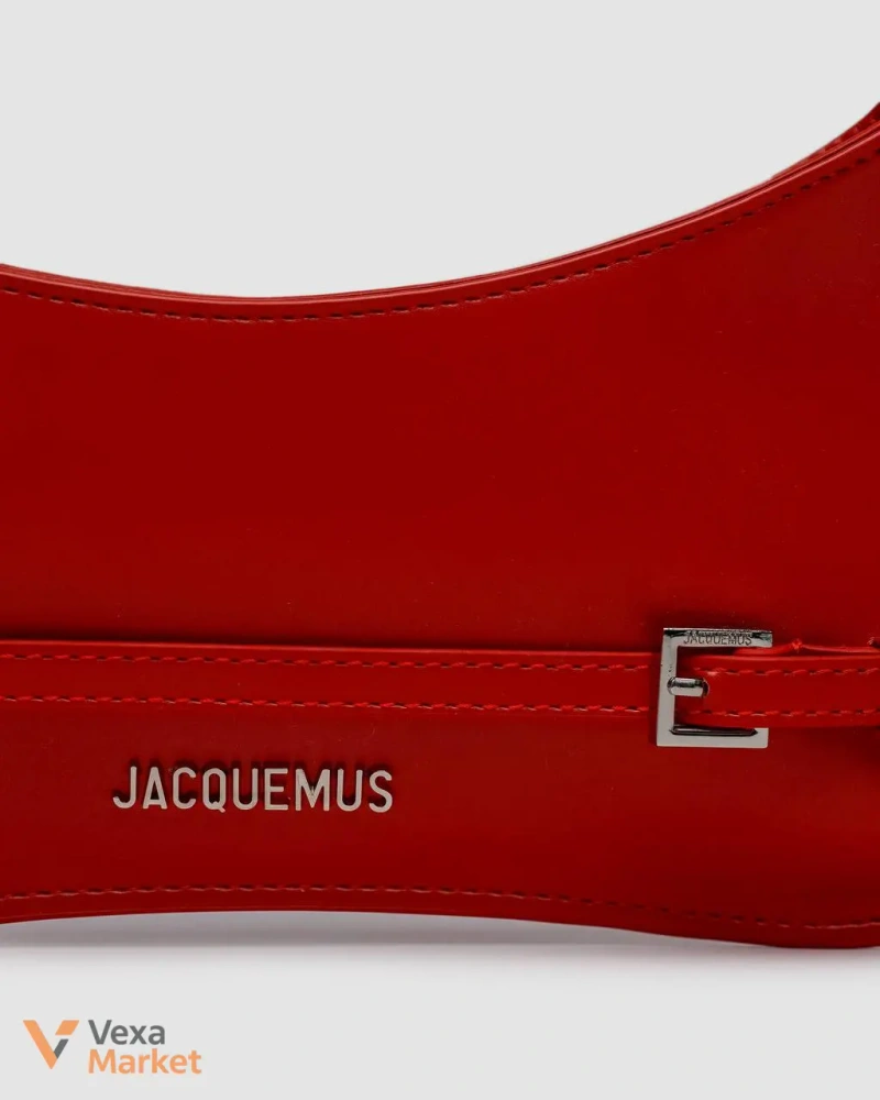Jacquemus Le Bisou Ceinture Shoulder Bag Red Leather — фото 5