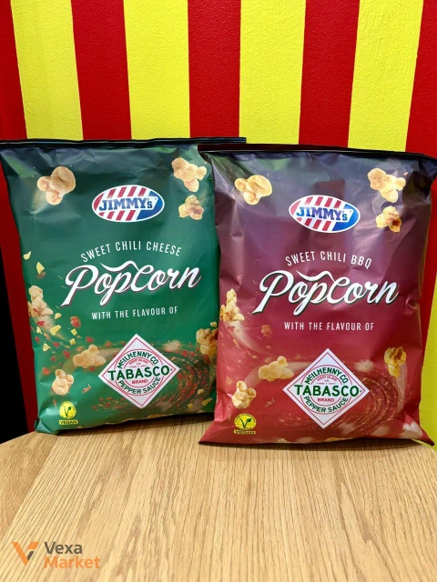 Jimmy's Popcorn Sweet Chili BBQ / Cheese Tabasco 90г