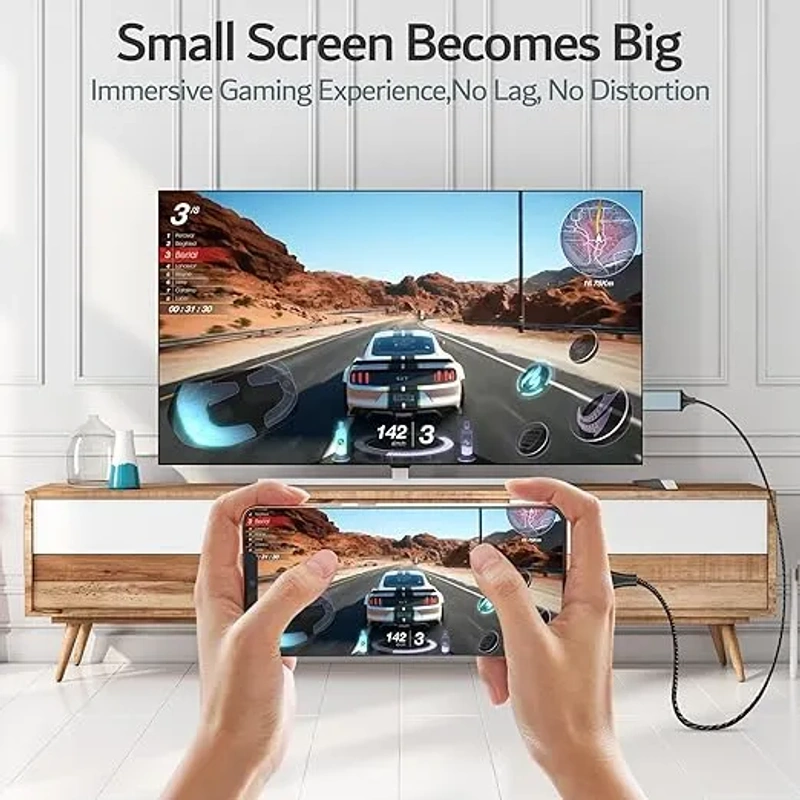 Кабель-адаптер HDMI для iPhone/iPad 2м, підключення до телевізора, модель 2024 — фото 5