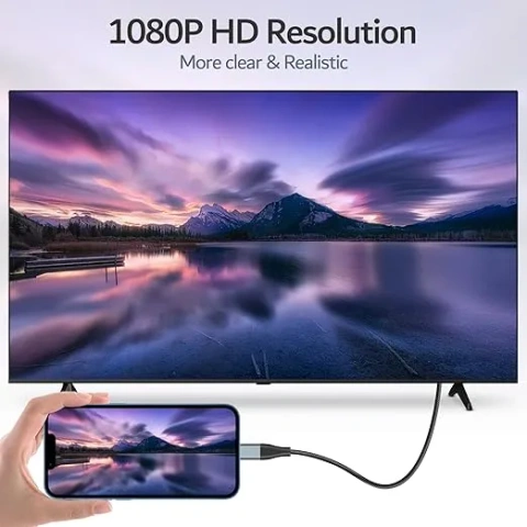 Кабель-адаптер HDMI для iPhone/iPad 2м, підключення до телевізора, модель 2024