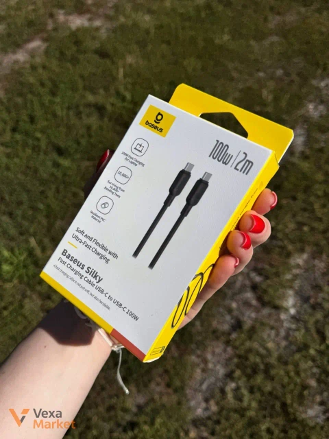 Кабель Baseus Silky Series Fast Charging Type-C to Type-C 100W (2m)