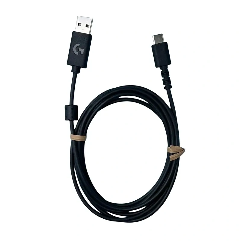 Кабель USB-C для зарядки Logitech G733 Lightspeed/G PRO X, чорний, 1.8м — фото 3