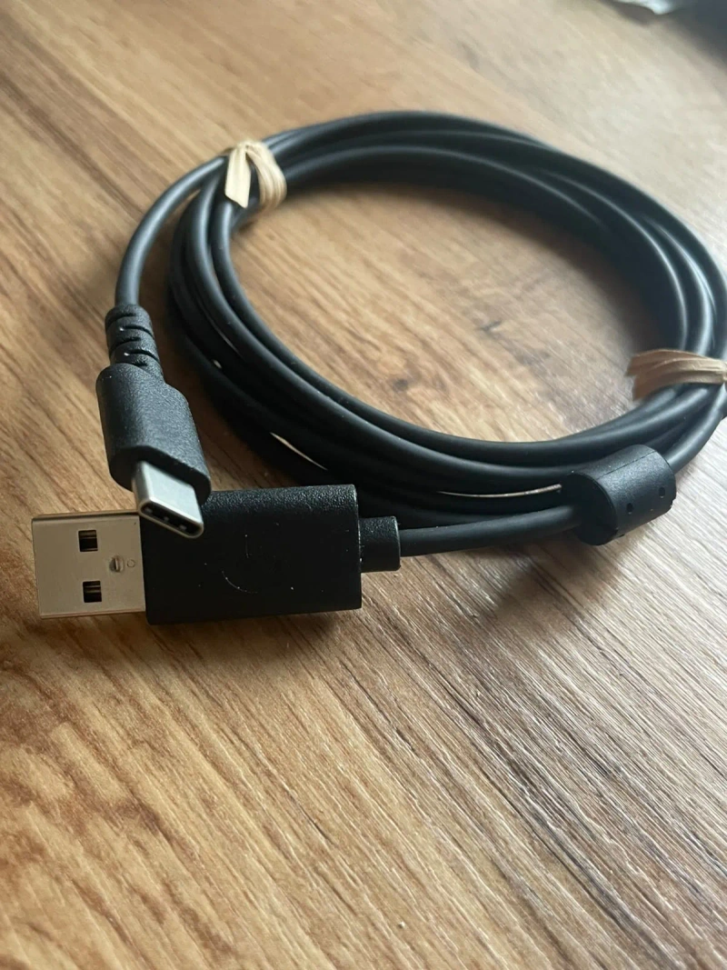 Кабель USB-C для зарядки Logitech G733 Lightspeed/G PRO X, чорний, 1.8м — фото 6
