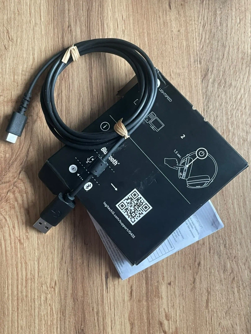 Кабель USB-C для зарядки Logitech G733 Lightspeed/G PRO X, чорний, 1.8м — фото 4