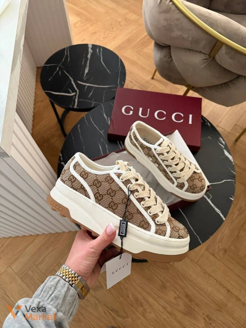 Кеди Gucci на високій платформі