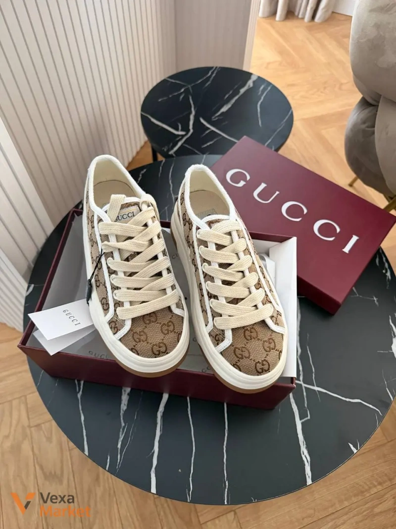 Кеди Gucci на високій платформі — фото 5