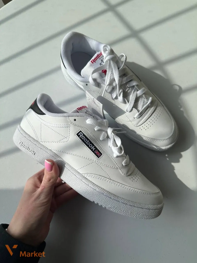 Кеди Reebok Classic екошкіра білі розмір 43 — фото 5