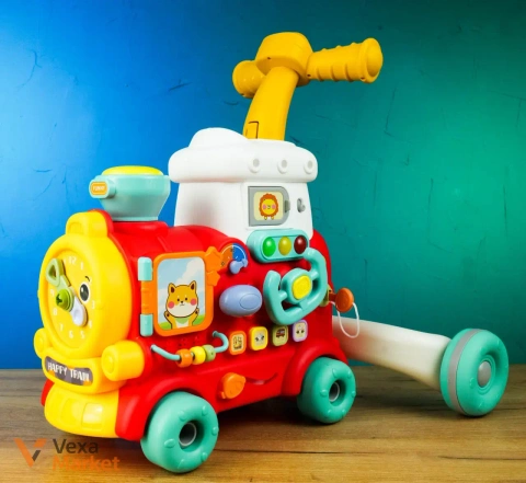Ходунки-каталка YL 624 "Happy Train" с подсветкой, музыкой и эффектом пара