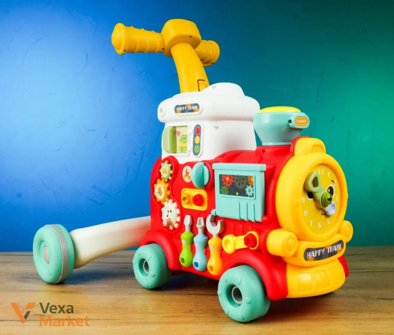 Ходунки-каталка YL 624 "Happy Train" с подсветкой, музыкой и эффектом пара — фото 3