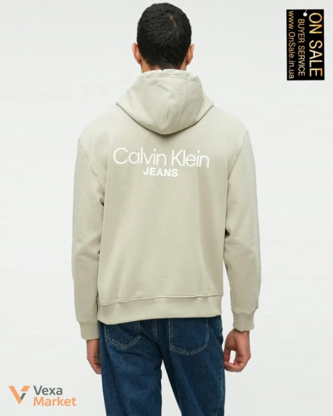 Худі Calvin Klein Jeans з капюшоном та кишенею-кенгуру