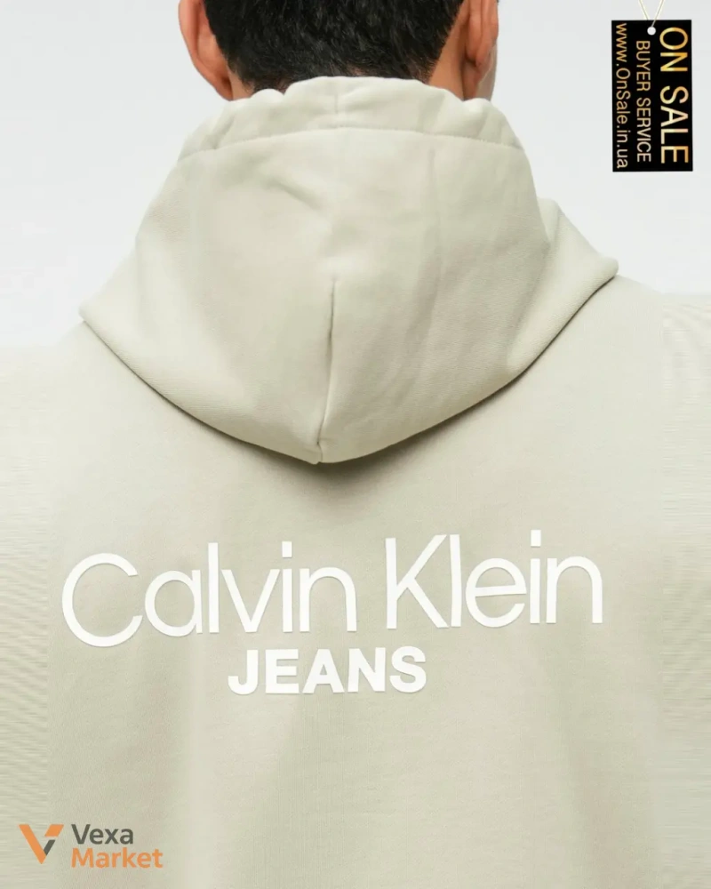 Худі Calvin Klein Jeans з капюшоном та кишенею-кенгуру — фото 6