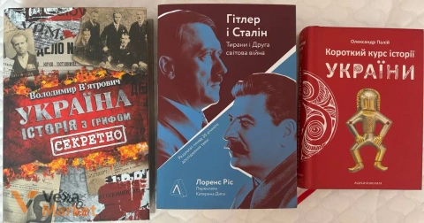 Книги про історію України та Другу світову війну