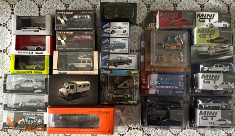 Колекційні моделі автомобілів Mini GT, Minichamps, Tarmac Works, GCD, Tomytec, Kyosho, Greenlight