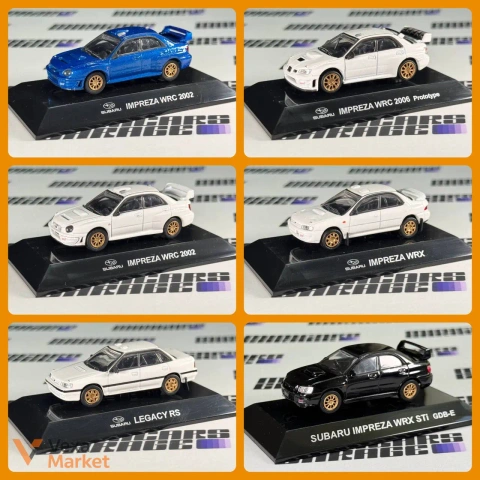 Колекційні моделі автомобілів Subaru, Ford, Lancia