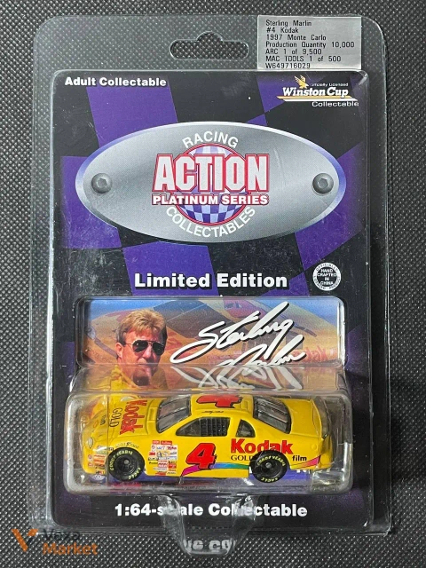 Коллекционная модель Chevy Monte Carlo #4 Sterling Marlin Kodak 1:64