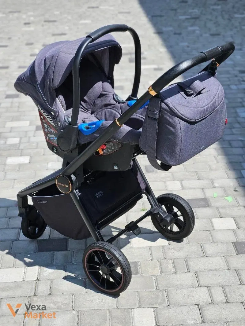 Коляска 3в1 Carrello Epica темно-сіра — фото 7
