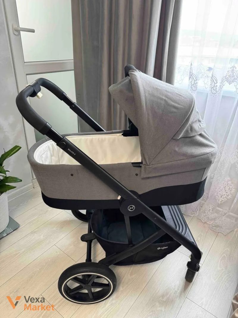 Коляска Cybex Balios S Lux 2 в 1 сіра — фото 2