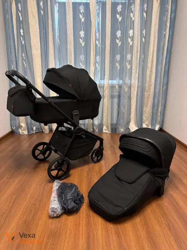Коляска Epika Black 2025 2-в-1 (3-в-1) з автокріслом — фото 2