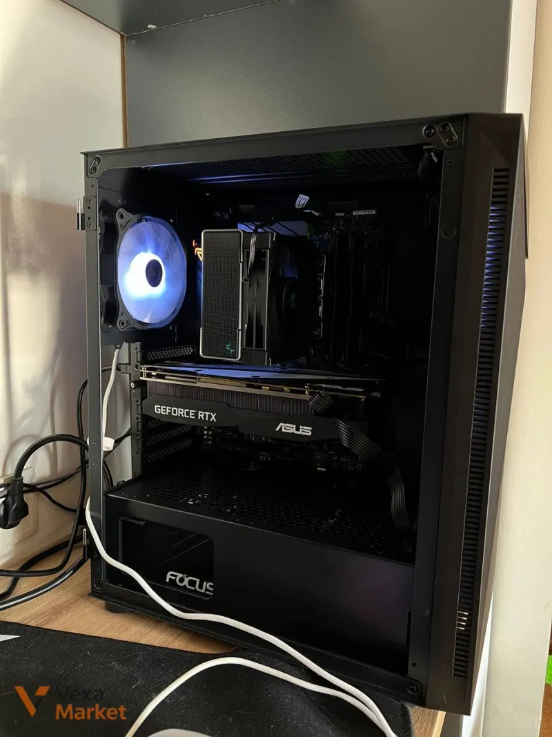 Комп'ютер ARGBUSIE4E Ryzen 5 3600 RTX 2070, SSD 1TB, 32GB RAM + Монітор MSI S27 + Клавіатура DARK PROJECT — фото 2