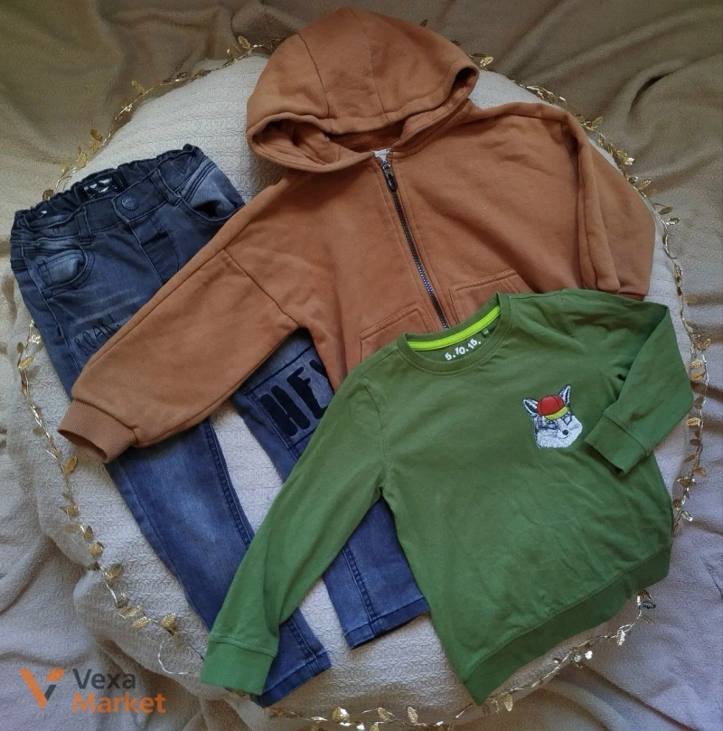 Комплект дитячого одягу: штани, худі, кофтинки — фото 2