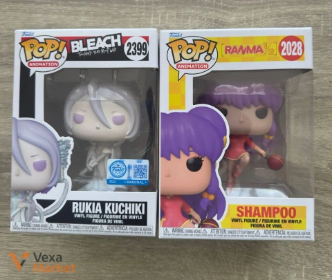 Комплект фігурок Funko Pop Rukia Kuchiki (Bleach) та Shampoo (Ranma 1/2)