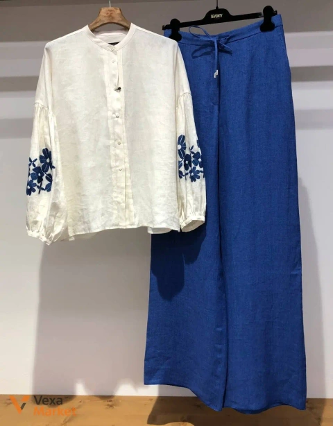 Комплект MaxMara Weekend: блуза и брюки, размер 42/44