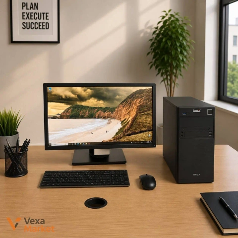 Комплект: Монитор DELL P2211HT 22" IPS 1920x1080 и Системный блок (I3-6100, 8GB RAM, 240GB SSD, Windows 10)