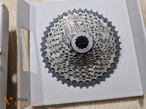 Комплект трансмиссии: Цепок KMC X11, Кассета Shimano SLX 11-42, Передняя звезда