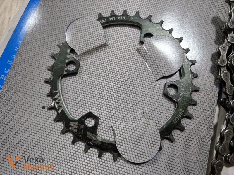 Комплект трансмиссии: Цепок KMC X11, Кассета Shimano SLX 11-42, Передняя звезда — фото 2