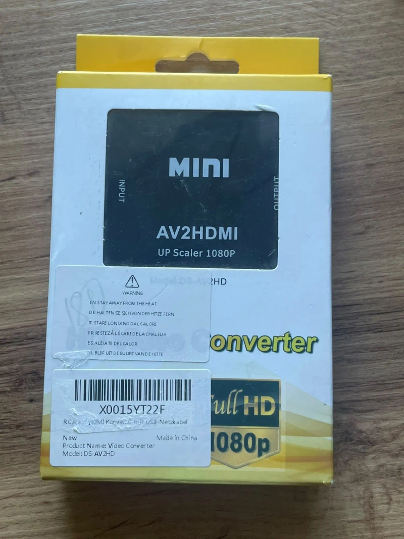 Конвертер AV в HDMI з масштабуванням до 1080P. Адаптер RCA в HDMI. — фото 3