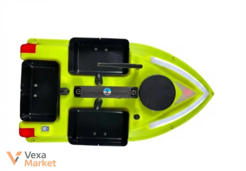 Кораблик на радіокеруванні ZV6 GPS Жовтий 12000 mAh 12V для завезення підгодовування