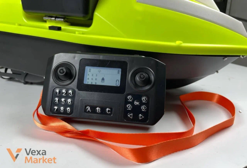 Кораблик на радіокеруванні ZV6 GPS Жовтий 12000 mAh 12V для завезення підгодовування — фото 3