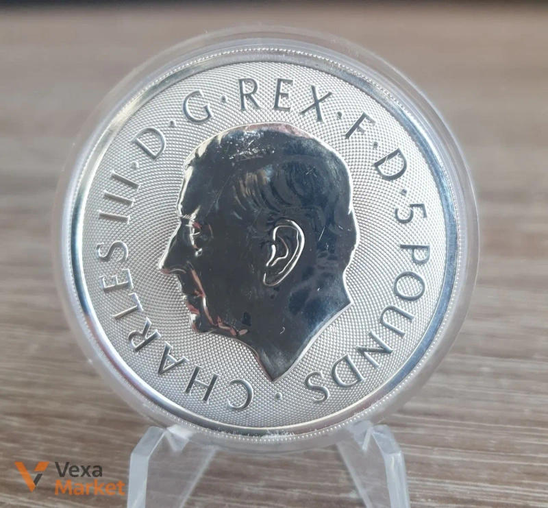 Королівський дракон 2 унції чистого срібла 999.9 Fine Silver 2026 — фото 2