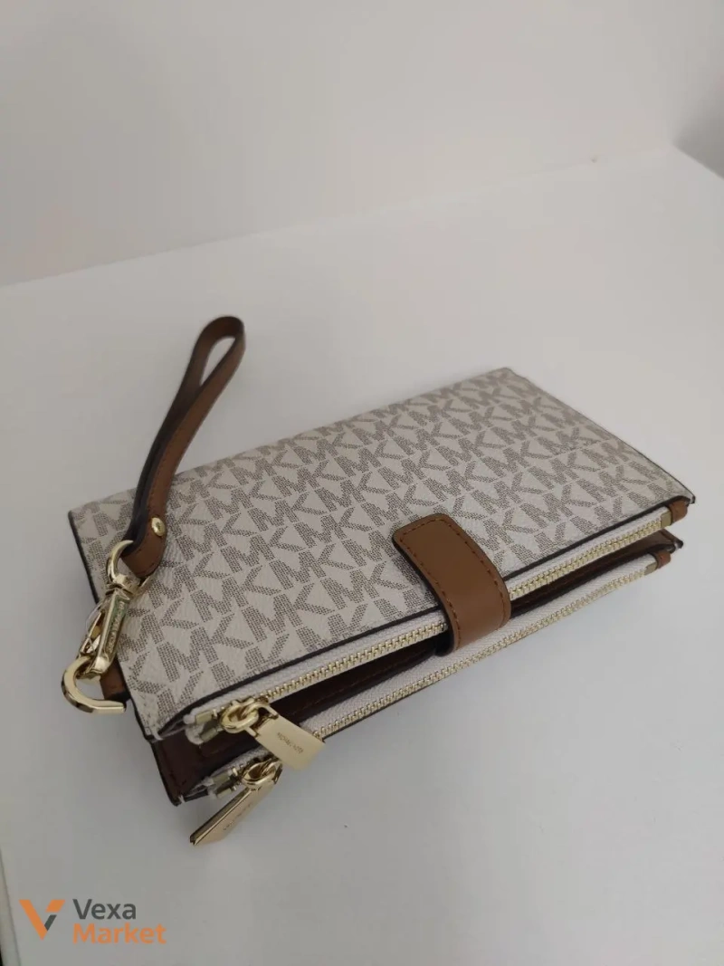 Кошелек MICHAEL Michael Kors бежевый — фото 2
