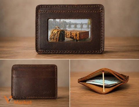 Кошелёк Saddleback Leather ID Wallet, кожа, ручная работа, Made in USA