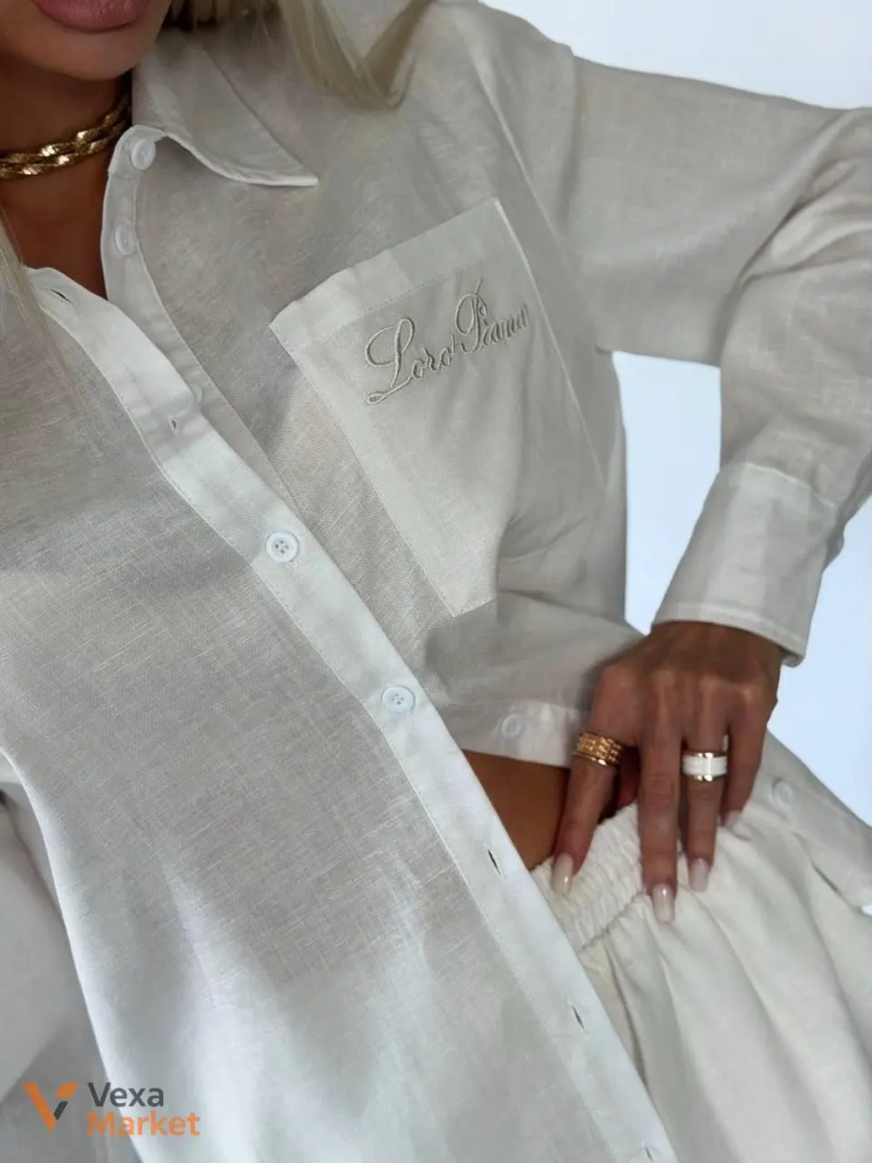 Костюм Loro Piana из хлопка и льна — фото 7