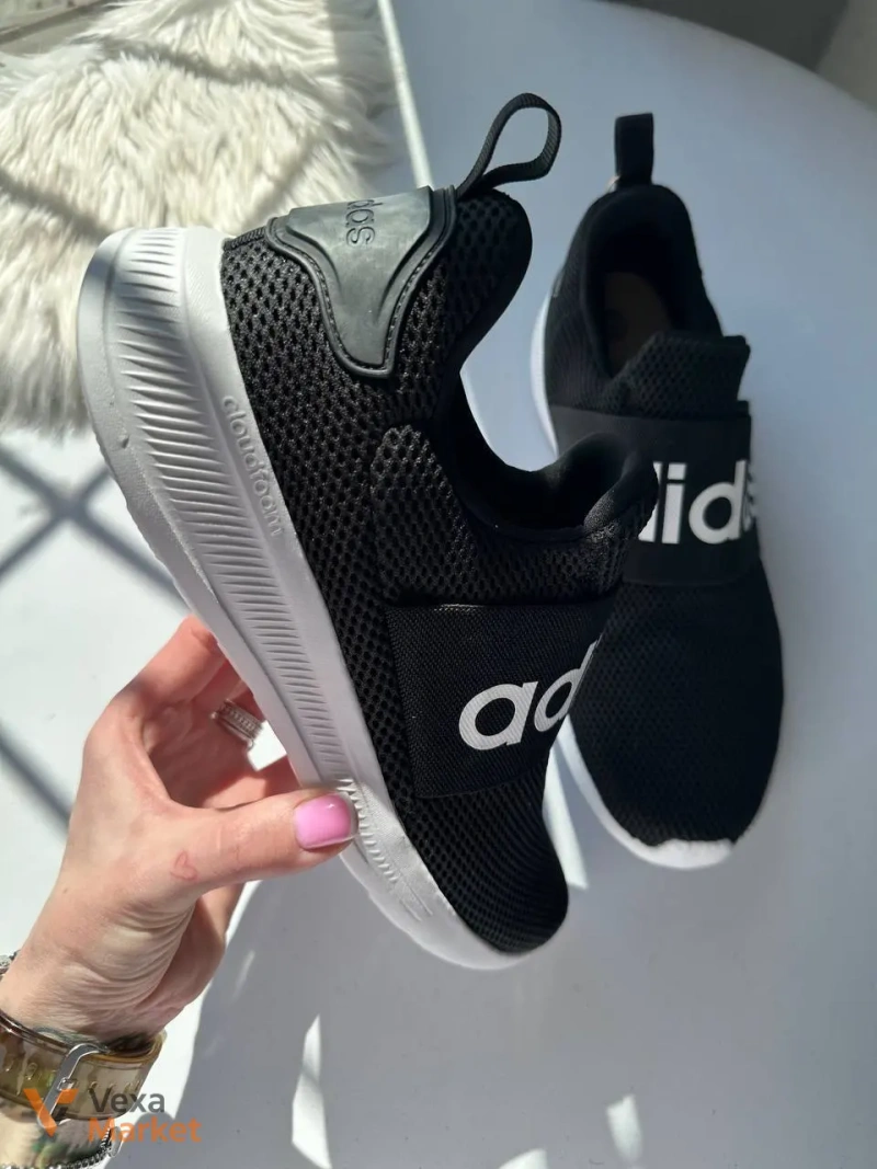 Кросівки Adidas LITE RACER ADAPT текстильні чорні розмір 46.5 — фото 4