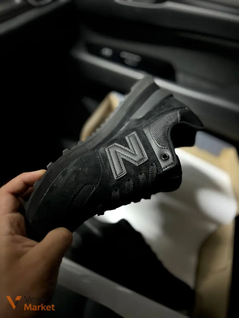 Кросівки чоловічі New Balance 574 All Black — фото 7