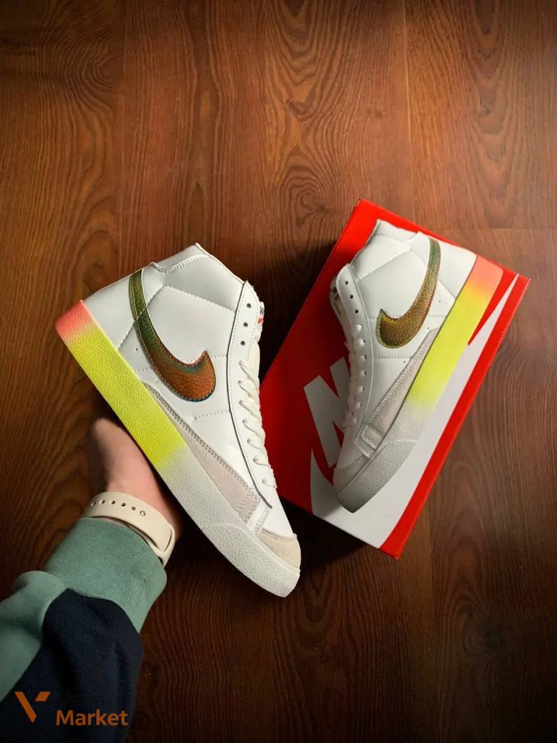 Кросівки чоловічі Nike Blazer Mid 77 Vintage White — фото 6