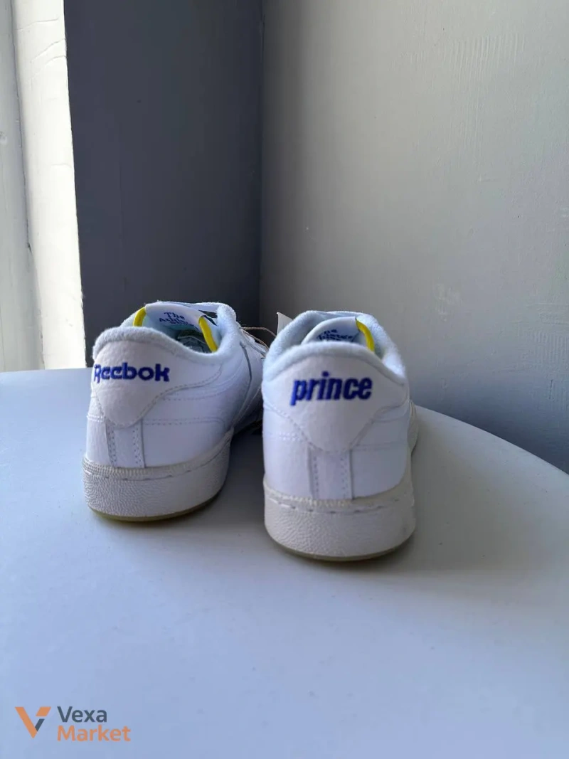 Кросівки чоловічі Reebok Prince натуральна шкіра замша сітка білі 45 розмір — фото 4