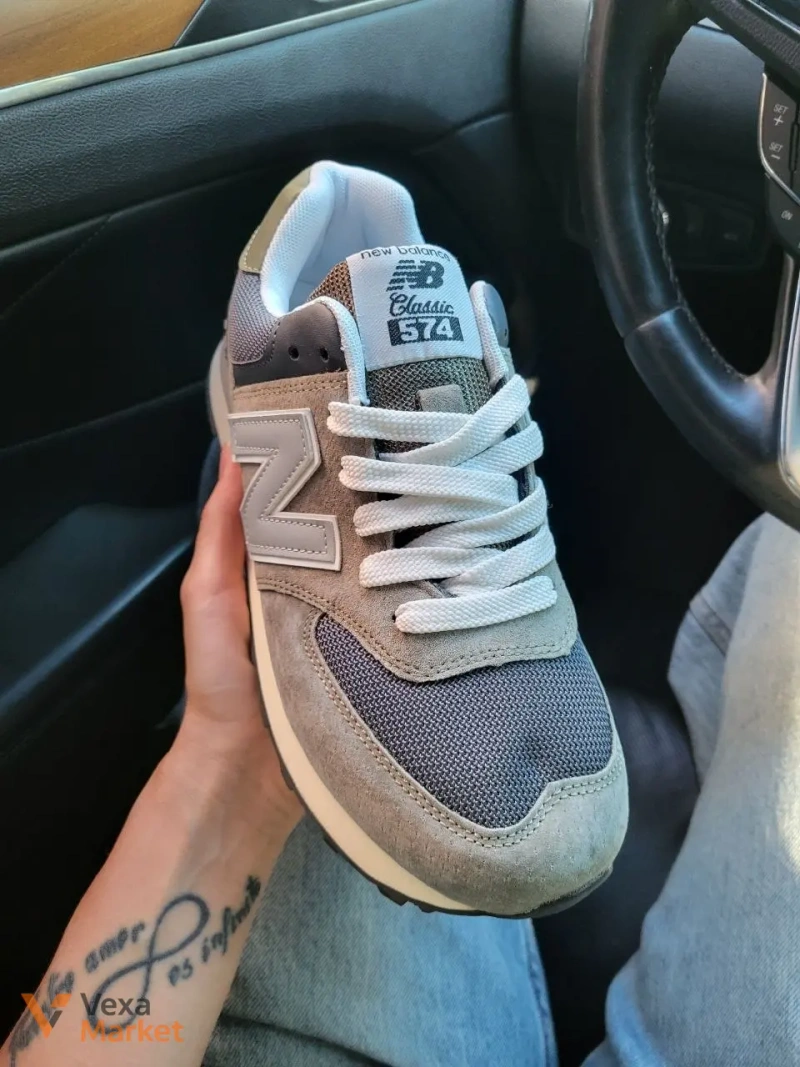 Кросівки New Balance 574 сірі — фото 3