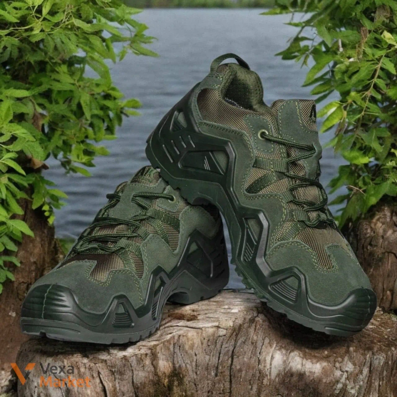 Кросівки тактичні Cordura мембрана мультикам, олива, чорні — фото 3