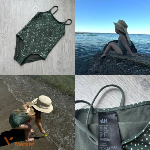 Купальник H&M для девочки, размер 98-104