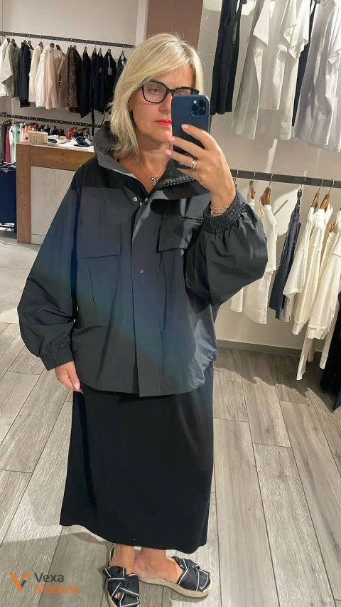 Куртка MaxMara Weekend оверсайз з водовідштовхувального полотна